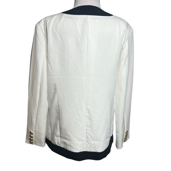 NWT Alexia admor emele blazer ivory black Sz m - Picture 5 of 9